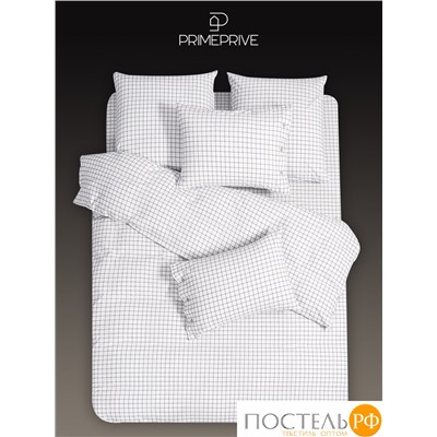 PRIME PRIVE ВАЛЬБО бел/черн (клетка) КПБ 220х240-1/240х260-1/50х70-2/70х70-2, 6 пр., хл.