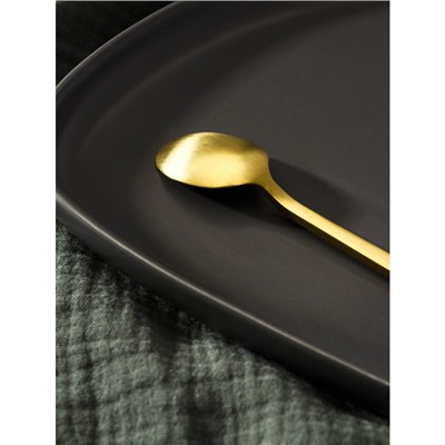 Ложка чайная Magistro «Оску стандарт», длина 14.5 см, нержавеющая сталь, золотистая