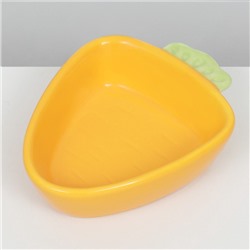 Миска керамическая для грызунов "Морковь" 11 х 8,5 см