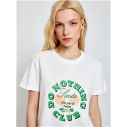 Футболка жен. Amana белый принт CONCEPT CLUB