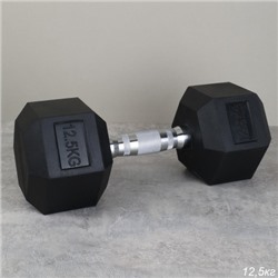 Гантель гексагональная Woohooo Pump / WP-12,5В / 12,5 кг / черный / уп1