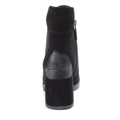 04-XR179-1 BLACK Ботинки зимние женские (натуральная замша, натуральный мех)