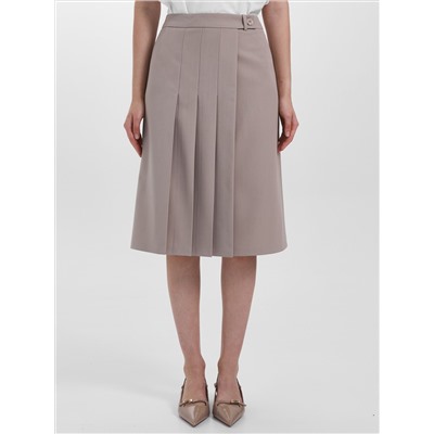 Юбка миди бежевая с запахом