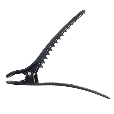 Dewal Зажим для волос уточка CL-35859, карбон, черный, 11,5 см, 6 шт.