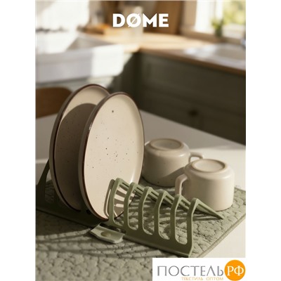 DOME АССЕНС зел. Коврик с подставкой для посуды 35,5х46 см, 1 пр.