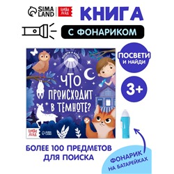 Книга с фонариком «Что происходит в темноте?», 24 стр.