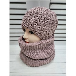 Шапка со снудом женская 6224