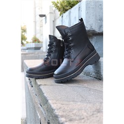 Женские черные зимние ботинки F9727-71XMN