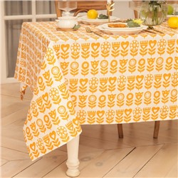Скатерть Этель  Yellow garden 146х180 см, 100% хл, саржа 190 г/м2