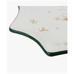 MILLIMI Пряничный домик Блюдо в форме звезды 25,5х2см, керамика