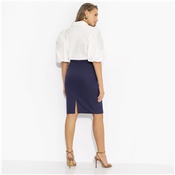 Юбка‑карандаш, Говори телом (синяя)