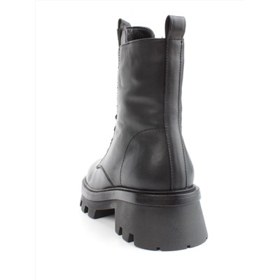 04-M3-2170 BLACK Ботинки зимние женские (натуральная кожа, натуральный мех)