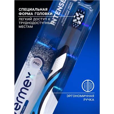 Зубная щётка Evermex Intense, средней жёсткости, микс, 1 шт.