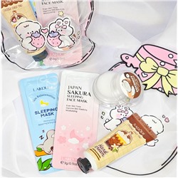 Подарочный набор в zip-пакете "Банка Варенья" (Крем для рук, Бальзам для губ, 2 маски)