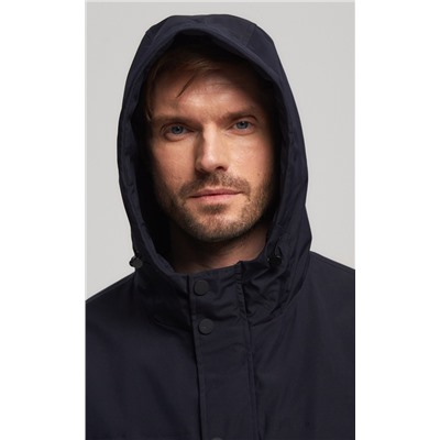 Ветровка мужская с несъемным регулируемым капюшоном F111-1302 тёмно-синяя