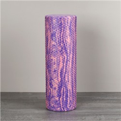 Ролик массажный спортивный Woohooo СELL 45x15/ фиолетово-розовый /уп10