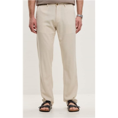 Брюки лен F211-0854 l.beige