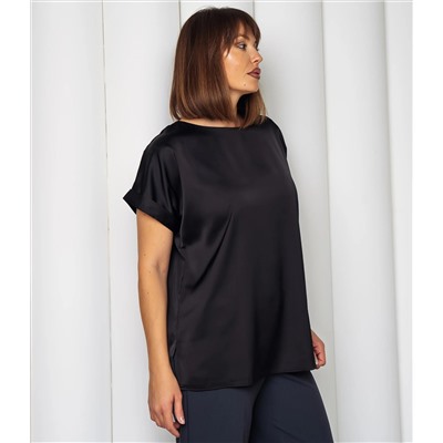 Блуза #ОКТ035001-1, чёрный