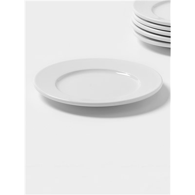 Десертные тарелки Magistro Basic bistro, d=16,5 см, набор 6 шт, белые