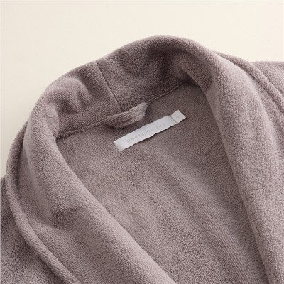 Халат махровый женский SL HOME: Basic «Софт Мист», хлопок 100%, серый