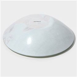 Тарелки Доляна «Кролик», 19 предметов: 6 десертных тарелок, 6 обеденных тарелок, 6 мисок, салатник, стекло, голубые