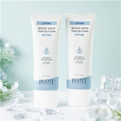 Jigott Крем для лица тонизирующий с пептидами / Lifting Peptide Water Drop Tone Up Cream, 50 мл