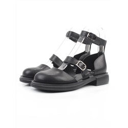 06-YD31-3E BLACK Туфли женские (натуральная кожа)