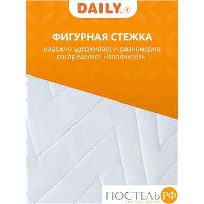 DAILY by T БАМБУК Стеганый Hамат-к 180х200,1пр;микрофибра/бамбук/полиэф.вол