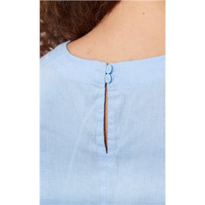 Блузка лен F212-1130 pale blue