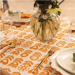 Скатерть Этель  Yellow garden 146х180 см, 100% хл, саржа 190 г/м2