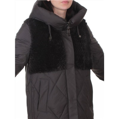 M-8800 DK. GRAY Куртка зимняя стеганная женская (150 гр. холлофайбер)