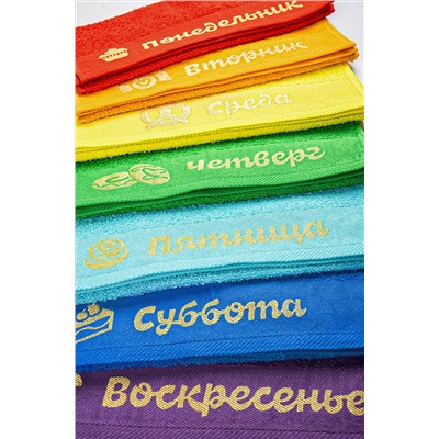 Набор мягких махровых полотенец 7 шт Happy Fox Home