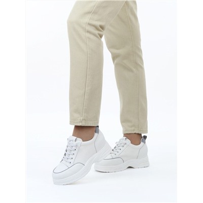 03-A331-3 WHITE Полуботинки спортивные женские (натуральная кожа)