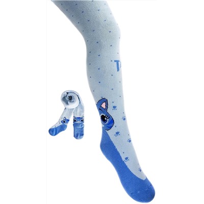 Колготки махра RuSocks дк-1200 кошка