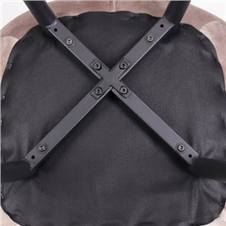 Стул кухонный SC-006 Светло-коричневый Velvet G062-13 / GDC8060A-1 /уп 4/