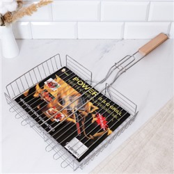 Решетка для барбекю глубокая 32х24х62 см / 112-4 /уп 25/0,608