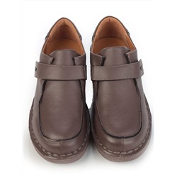 01-D7581-6 BROWN Ботинки демисезонные женские (натуральная кожа)