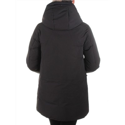 M9072 BLACK Пальто зимнее женское Snowpop