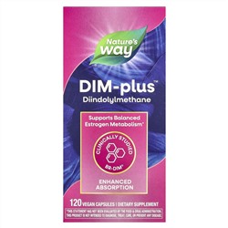 Nature's Way, DIM-Plus™, добавка с дииндолилметаном, 120 веганских капсул