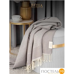 Estia ВЕНТАС серый, Плед 140х180, 1пр., хлопок, 200 г/м2