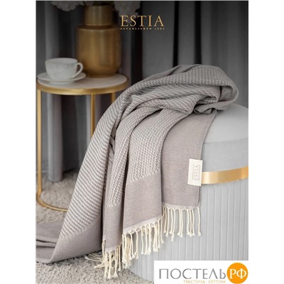 Estia ВЕНТАС серый, Плед 140х180, 1пр., хлопок, 200 г/м2