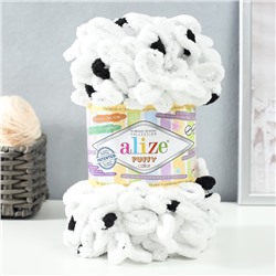 Плюшевая пряжа для вязания руками ALIZE, Puffy color, 100% микрополиэстер, 9 м/100 г, (6450)