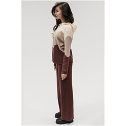 Вязаный костюм трикотажный с брюками "Волна"