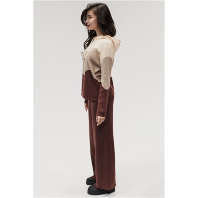 Вязаный костюм трикотажный с брюками "Волна"