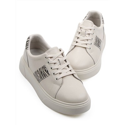 03-YC523-2 LT. BEIGE Полуботинки спортивные женские (натуральная кожа)