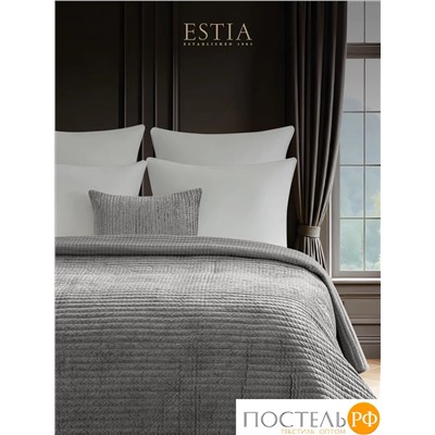 Estia ЭЛА темн.сер. Покрывало 240х260, 1 пр., 100% полиэстер