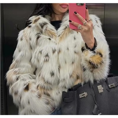 Шуба леопард