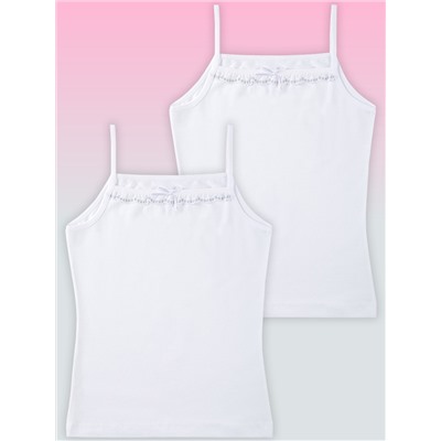 4234-01 Майка для девочки белая (BAYKAR)