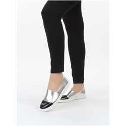 06-H1C-1MT BLACK/SILVER Туфли женские (натуральная кожа)