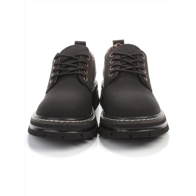 03-P8204-2 BLACK Полуботинки женские (натуральная кожа, нубук)